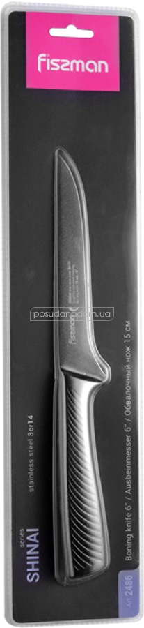 Нож Fissman Shinai Graphite 2486 15 см, каталог