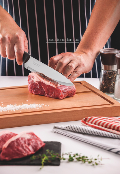 Нож Tramontina 23426/007 PLENUS Black Chef 17.5 см, каталог