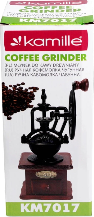 Кофемолка ручная Kamille 7017, каталог