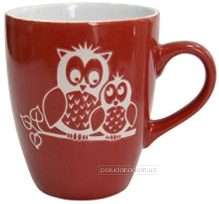 Кухоль Milika M0420-M3R Owl Family Red 400 мл