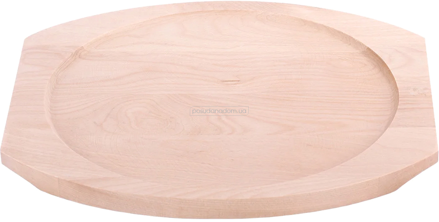 Сковорода чугунная с деревянной подставкой Kamille 4809V 25 см акция