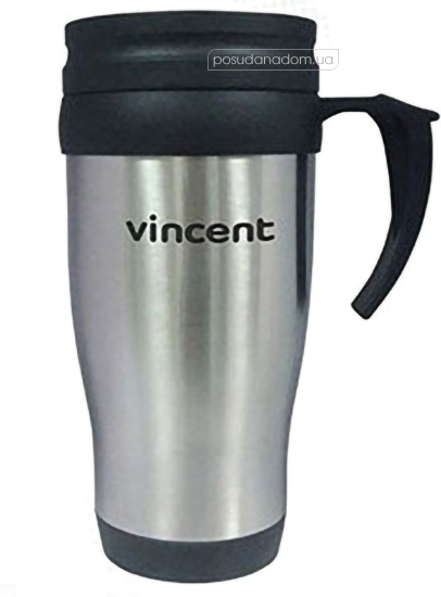 Кружка дорожная с ручкой Vincent VC-1520 0.42 л