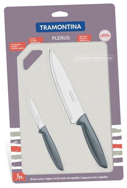 Набір ножів з дошкою Tramontina 23498/614 PLENUS, цвет