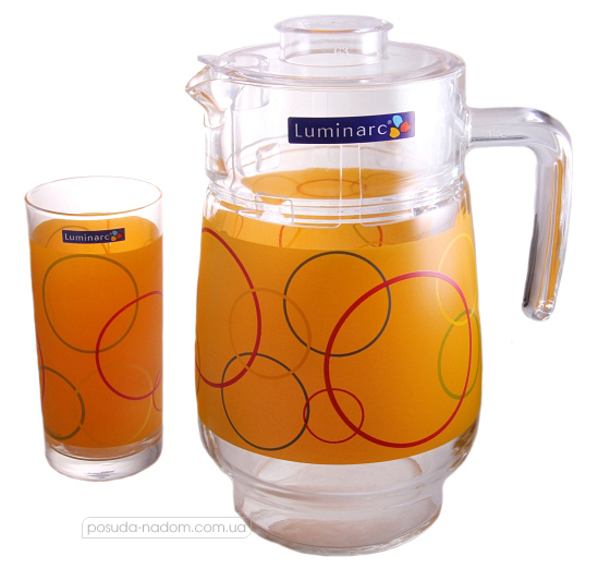Комплект для напоїв Luminarc G1974 CIRCLE 1.6 л