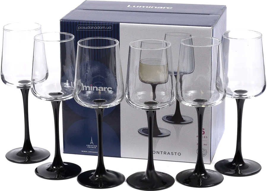 Набор бокалов для вина Luminarc P8922 Contrasto 250 мл