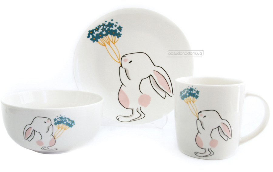 Дитячий набір столового посуду Astera A0690-KS-04 Bunny