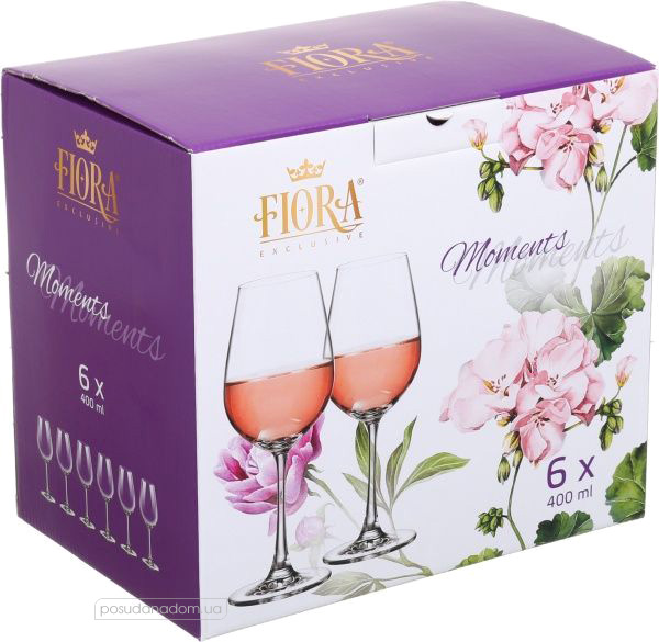 Набор бокалов для вина Fiora 52241532 Moments 400 мл