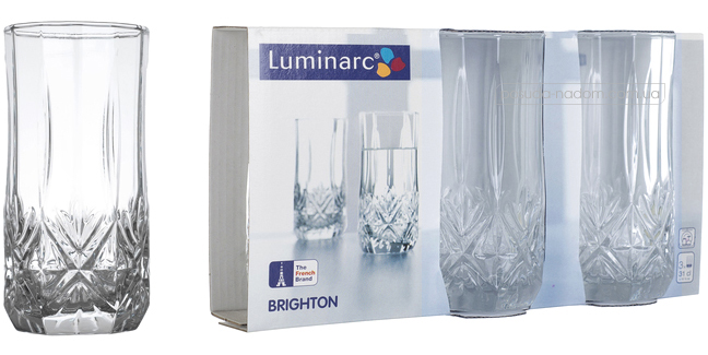 Набір склянок Luminarc D9271 BRIGHTON 310 мл