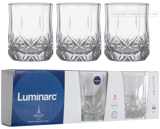 Набор стаканов Luminarc N1956 BRIGHTON 270 мл