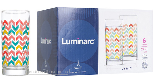 Набор стаканов Luminarc N0031 AMSTERDAM LYRIC 270 мл