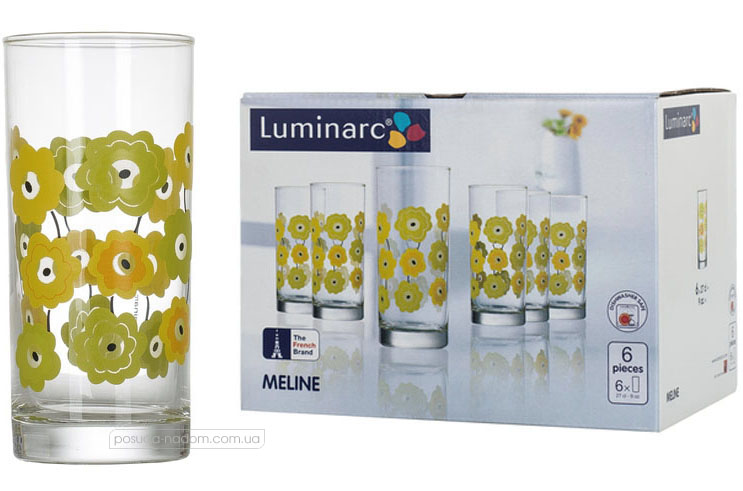 Набір склянок Luminarc N0773 AMSTERDAM MELINE 270 мл