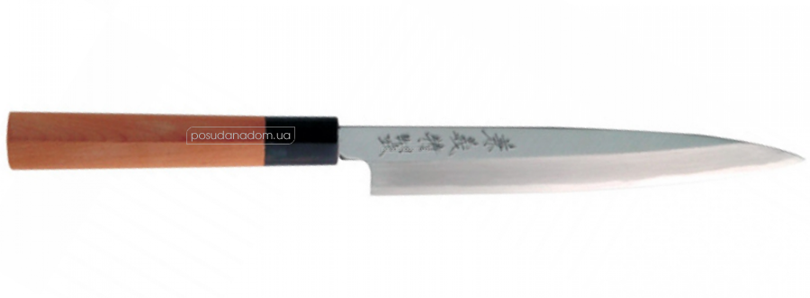 Нож с односторонней заточкой Yanagiba buffalo Yaxell 30563 KANEYOSHI 21 см