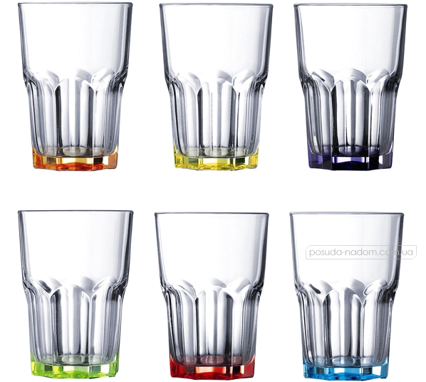 Набор стаканов Luminarc J8932-1 Bright Colors 350 мл