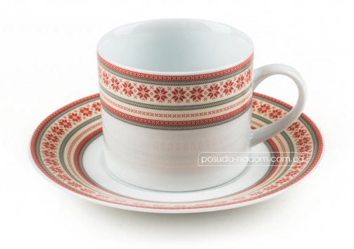 Чашка чайная с блюдцем DPL 20360 Vyshivanka 200 мл