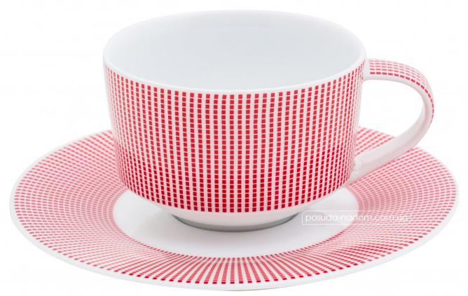 Чашка чайна із блюдцем DPL 20981 Smart Red 240 мл