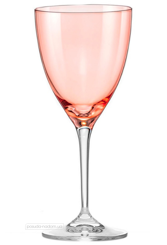 Набір бокалів для вина Bohemia 40796-250-382050-2 Kate Pink 250 мл