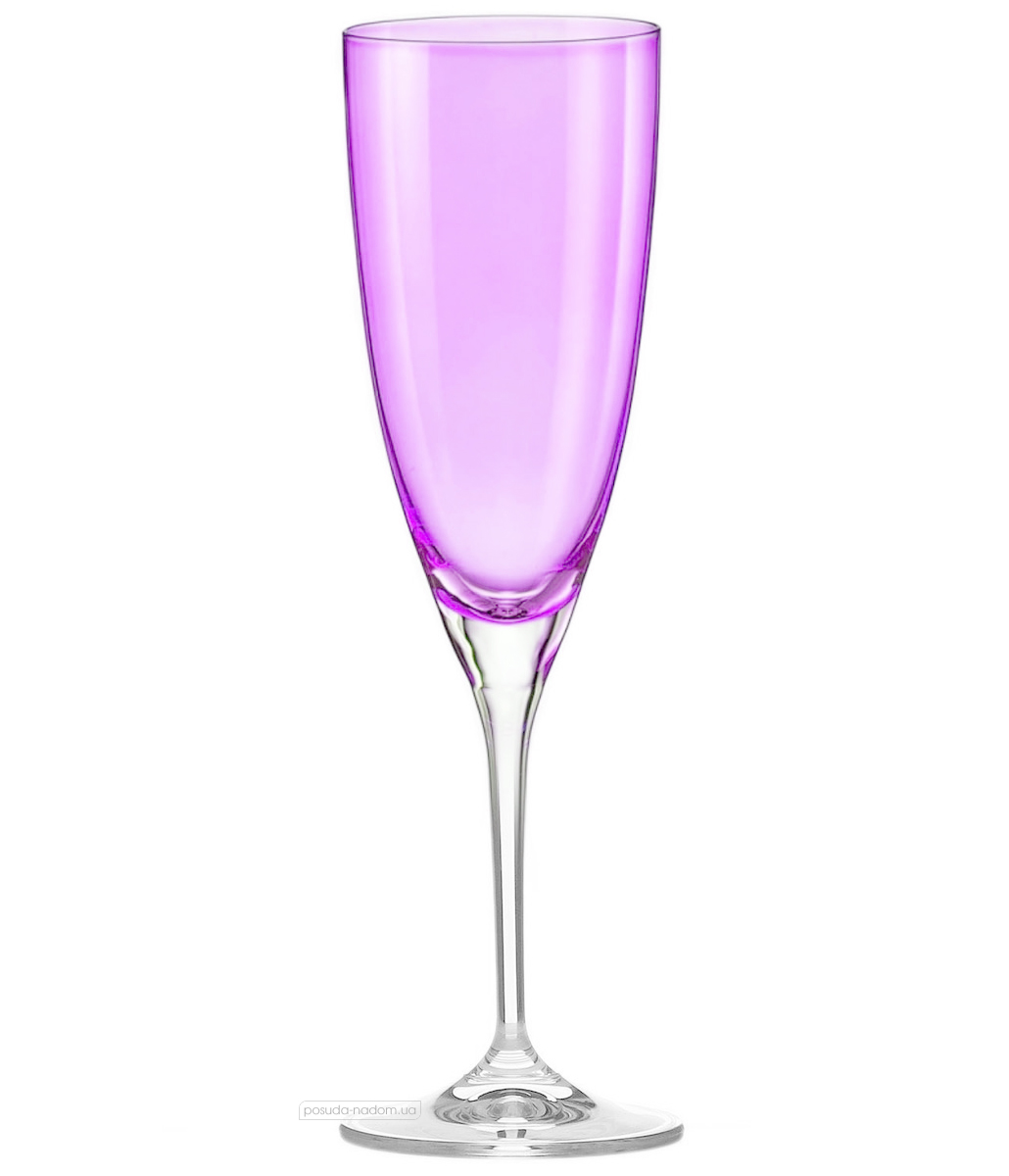 Набор бокалов для шампанского Bohemia 40796-220-D4651-2 Kate Violet 220 мл