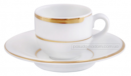 Чашка кавова з блюдцем DPL 101000864 Mooney Gold 100 мл