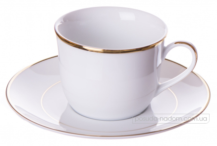 Чашка чайная с блюдцем DPL 20392 Metropolitan Gold 220 мл