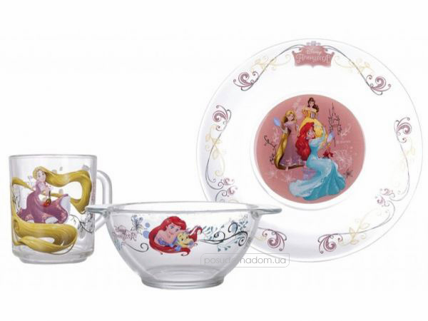 Набір дитячого посуду Luminarc H1914 Disney Princesses
