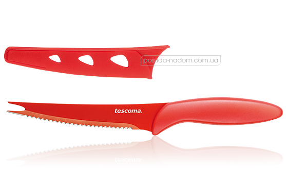 Нож для нарезки овощей с неприлипающим лезвием Tescoma 863084 Presto
