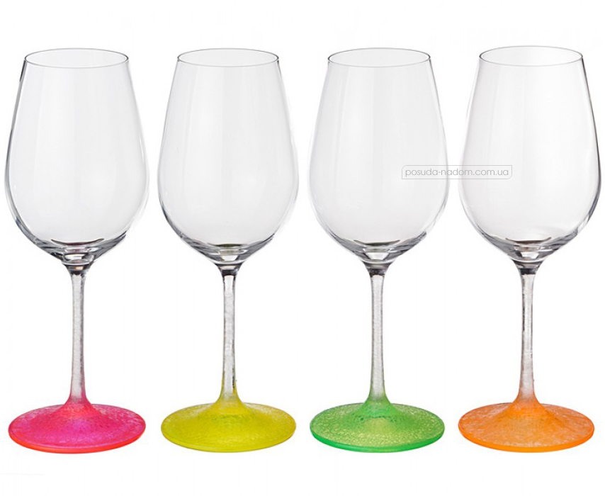 Набор бокалов для вина Bohemia 40729-D4896-350 Neon Frozen 350 мл