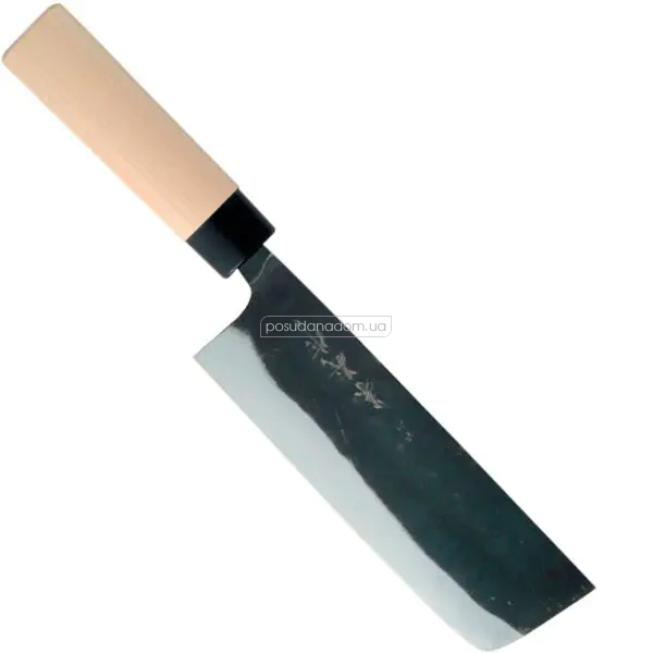 Нож Накири односторонний дамасская сталь Yaxell 30569 KANEYOSHI 16.5 см