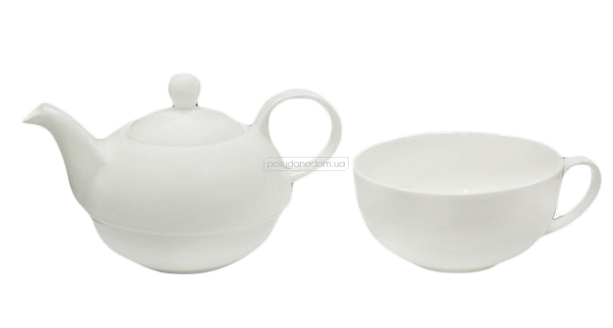 Набір Чайник та чашка Wilmax WL-994048/1C Color 370 мл