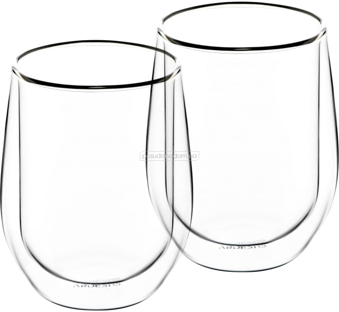 Набір з 2 чашок з подвійними стінками Ardesto AR2625G 250 мл