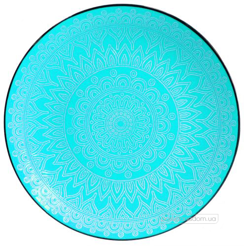 Тарелка обеденная Astera A0480-FY20D2 Laces Light Blue 27 см