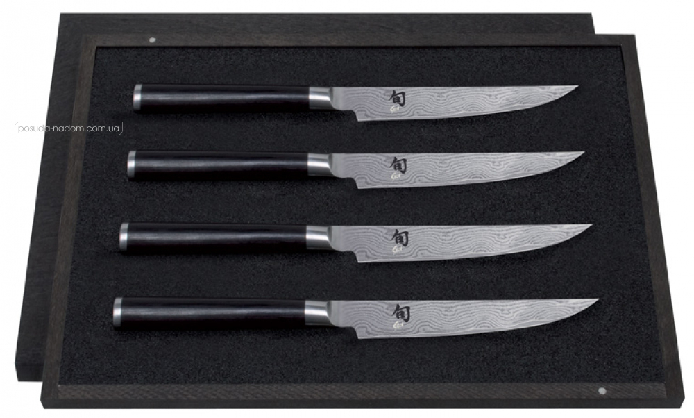 Набір ножів у дерев'яній коробці Kai DMS-400 SHUN SETS