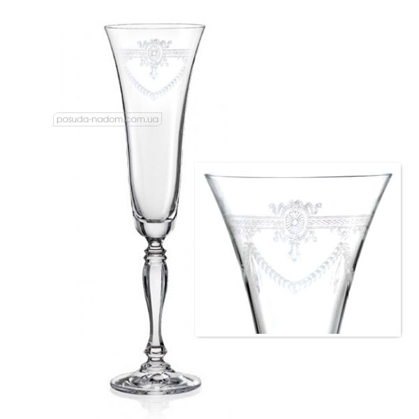 Набор бокалов для шампанского Bohemia 40727-285656-180 Victoria 180 мл