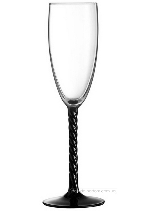 Набір келихів для шампанського Luminarc H5658 AUTHENTIC BLACK 170 мл