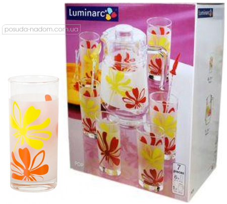 Комплект для напоїв Luminarc G1983 AIME POP 1.6 л