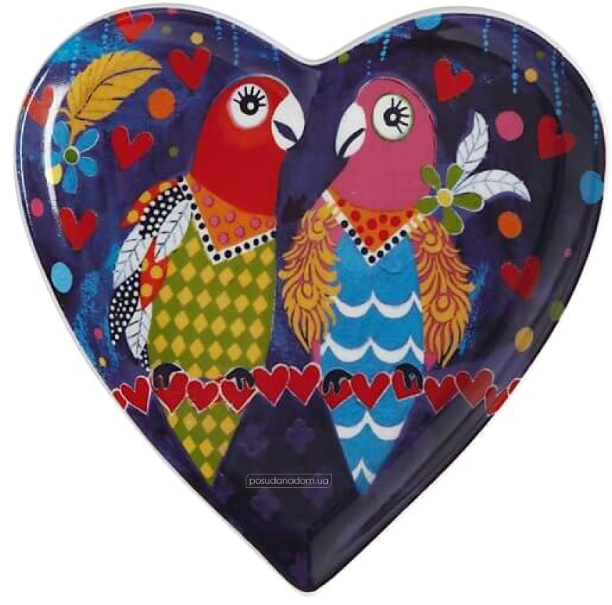 Тарілка десертна Maxwell & Williams DX0687 Love Brirds LOVE HEARTS 15.5 см