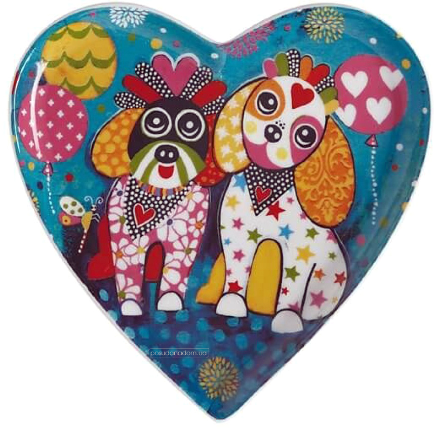 Тарелка десертная Maxwell & Williams DX0696 Oodles of Love LOVE HEARTS 15.5 см