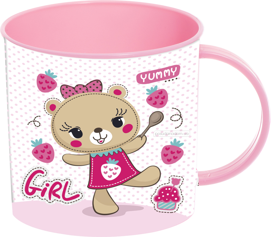 Чашка детская Herevin 161928-004 Pink Bear