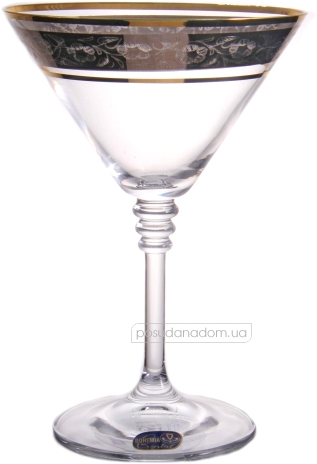 Набір бокалів для мартіні Bohemia 40346-43249-210 Olivia платина 210 мл