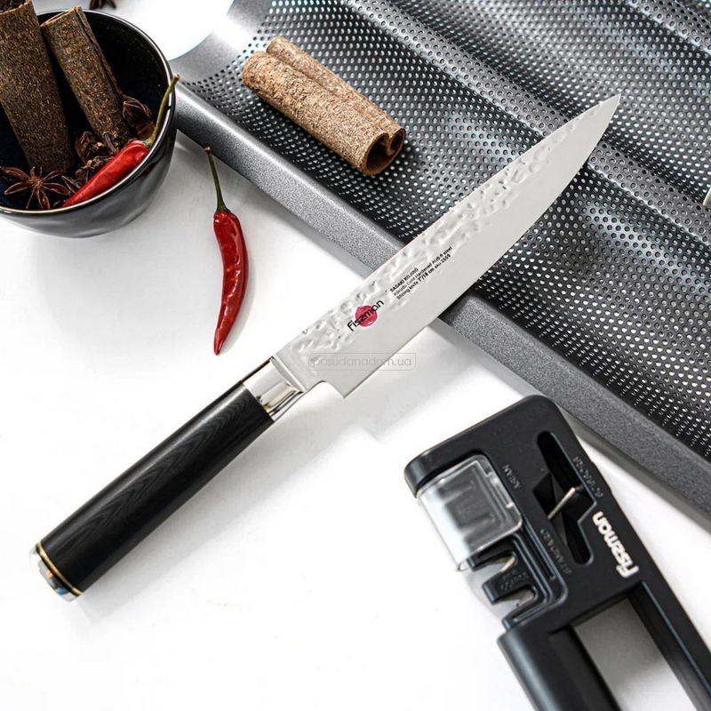 Гастрономический нож Fissman 2559 Kojiro 18 см, каталог