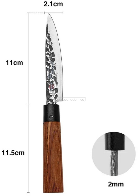 Нож универсальный Fissman 2577 Ittosai 11 см, недорого