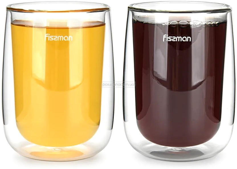 Комплект із двох склянок з подвійними стінками Fissman 6448 BONBON 350 мл, каталог