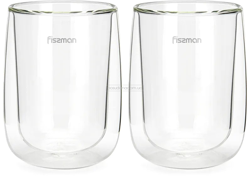 Комплект із двох склянок з подвійними стінками Fissman 6448 BONBON 350 мл