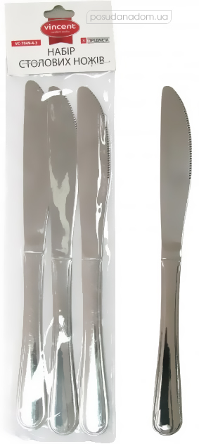 Набір столових ножів Vincent VC-7049-4-3, каталог