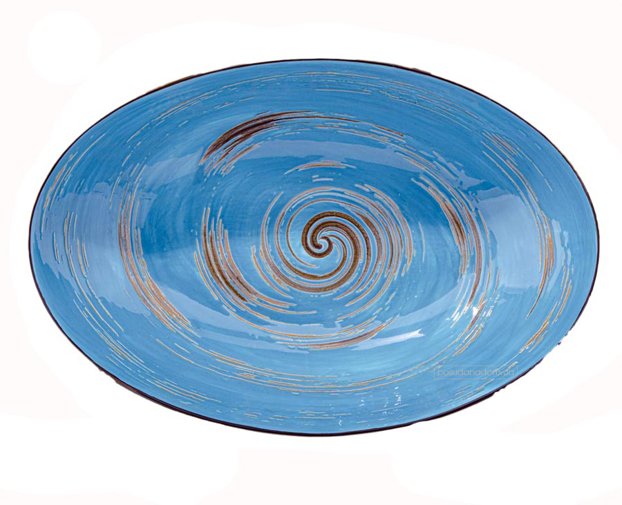 Блюдо Wilmax WL-669640/A Spiral Blue 16.5x25 см