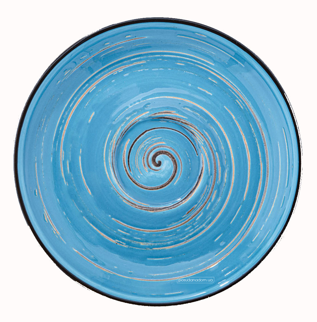 Блюдце Wilmax WL-669634/B Spiral Blue