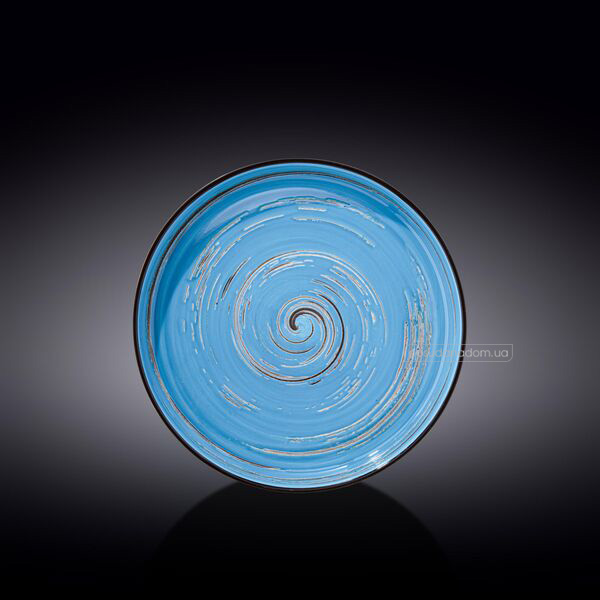 Тарілка обідня Wilmax WL-669620/A Spiral Blue 28 см, каталог
