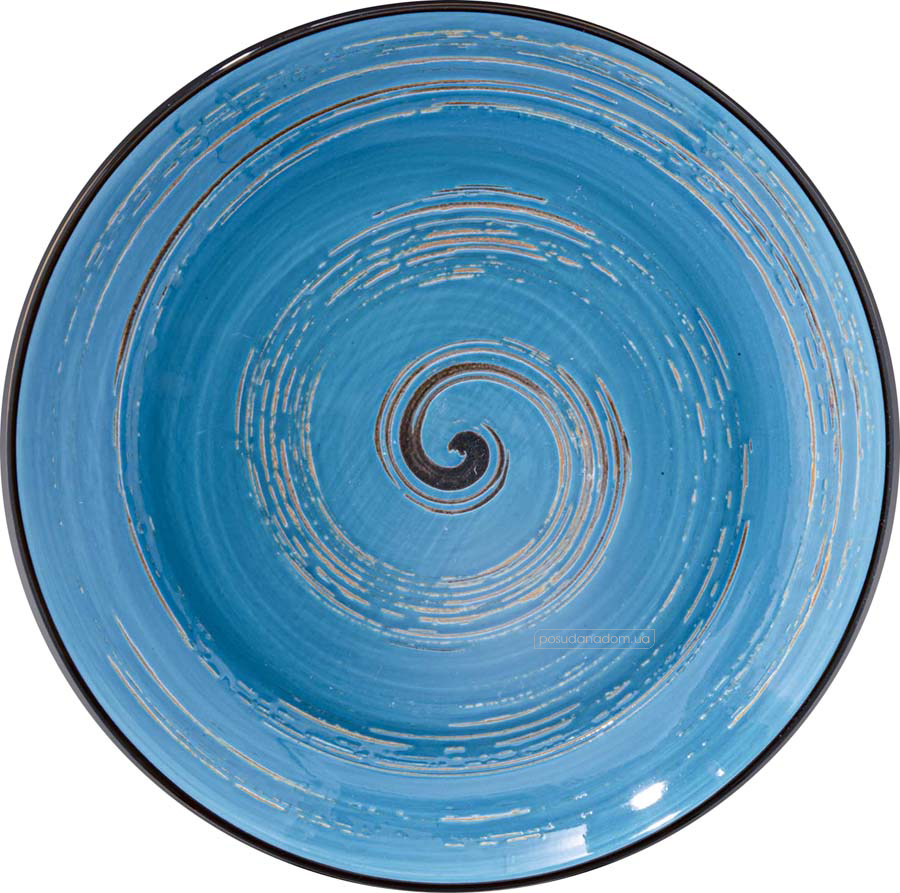 Тарілка супова Wilmax WL-669627/A Spiral Blue 25.5 см