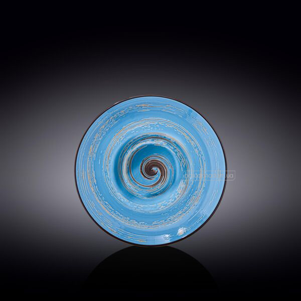 Тарілка супова Wilmax WL-669627/A Spiral Blue 25.5 см, каталог