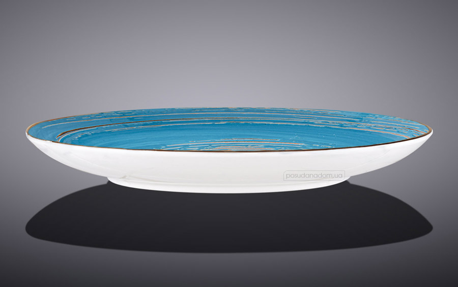 Тарелка обеденная Wilmax WL-669613/A Spiral Blue 23 см, недорого