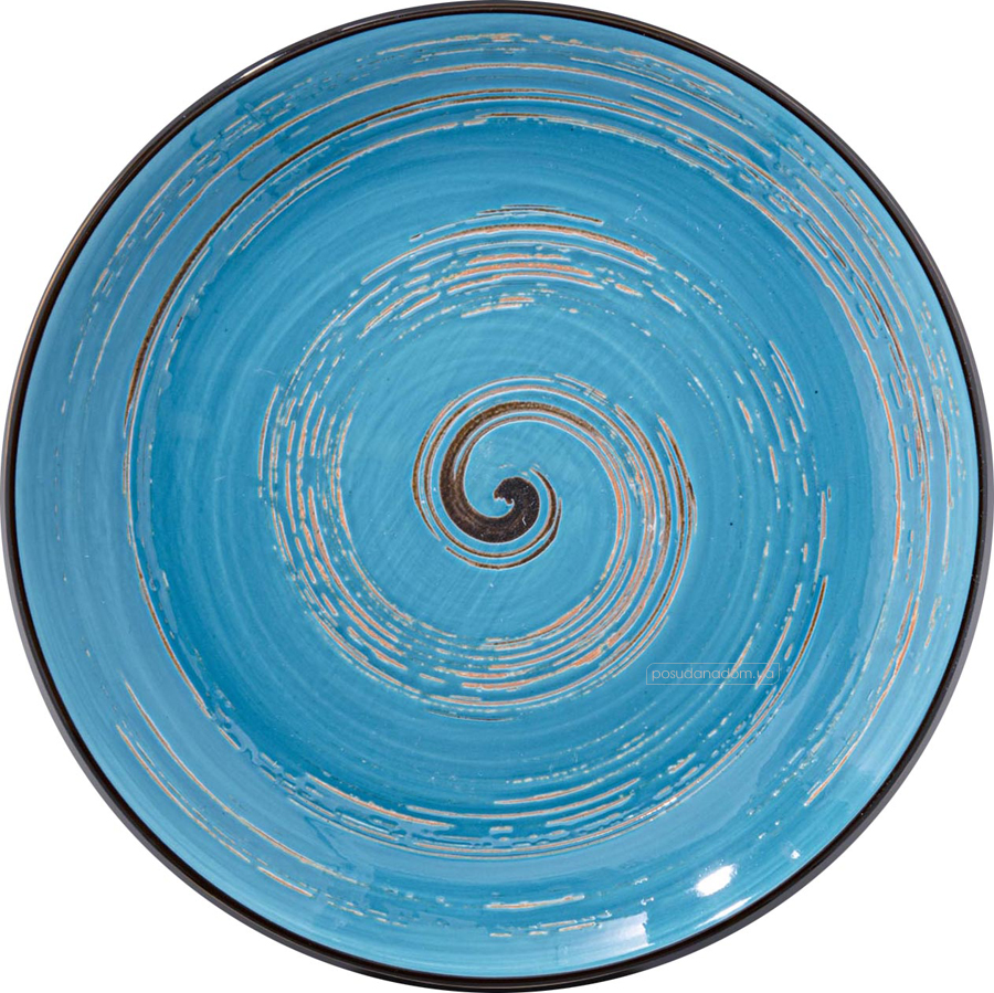 Тарілка обідня Wilmax WL-669613/A Spiral Blue 23 см